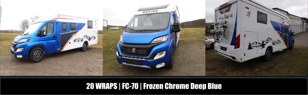 www.ht-fahrzeugservice.de  -  Carwrapping - Autofolierung - Fahrzeugfolierung  20Wraps FC-70 Frozen Deep Blue